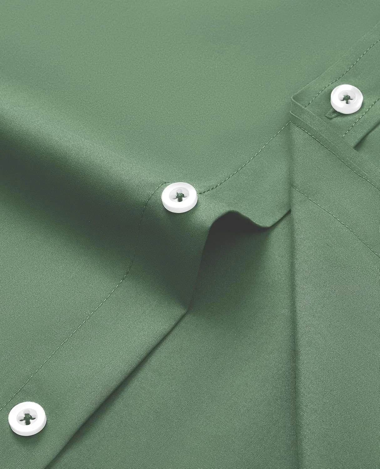 Mens Dress Shirts Wrinkle Free Dress Shirts for Men Long Sleeve Button Down Shirts Banded Collar Shirts