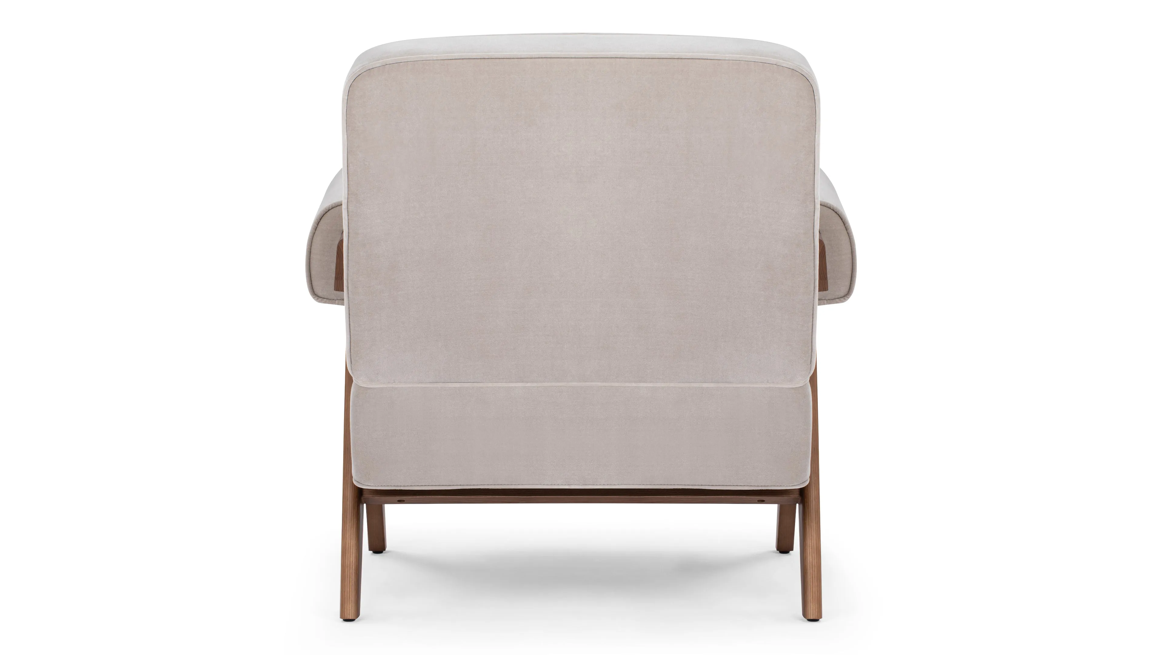 Pierre Jeanneret - Pierre Jeanneret Lounge Chair, Oyster Luxe Velvet