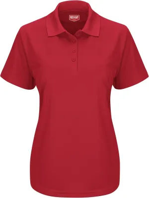 Red Kap Women's Short Sleeve Performance Knit Pocketless Core Polo