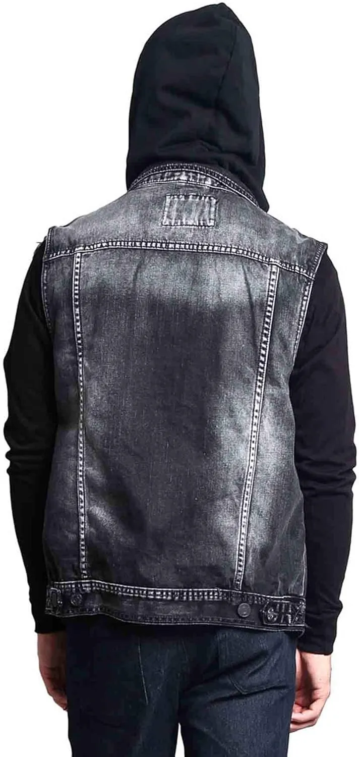 Rocker Denim Jean Vest Jacket